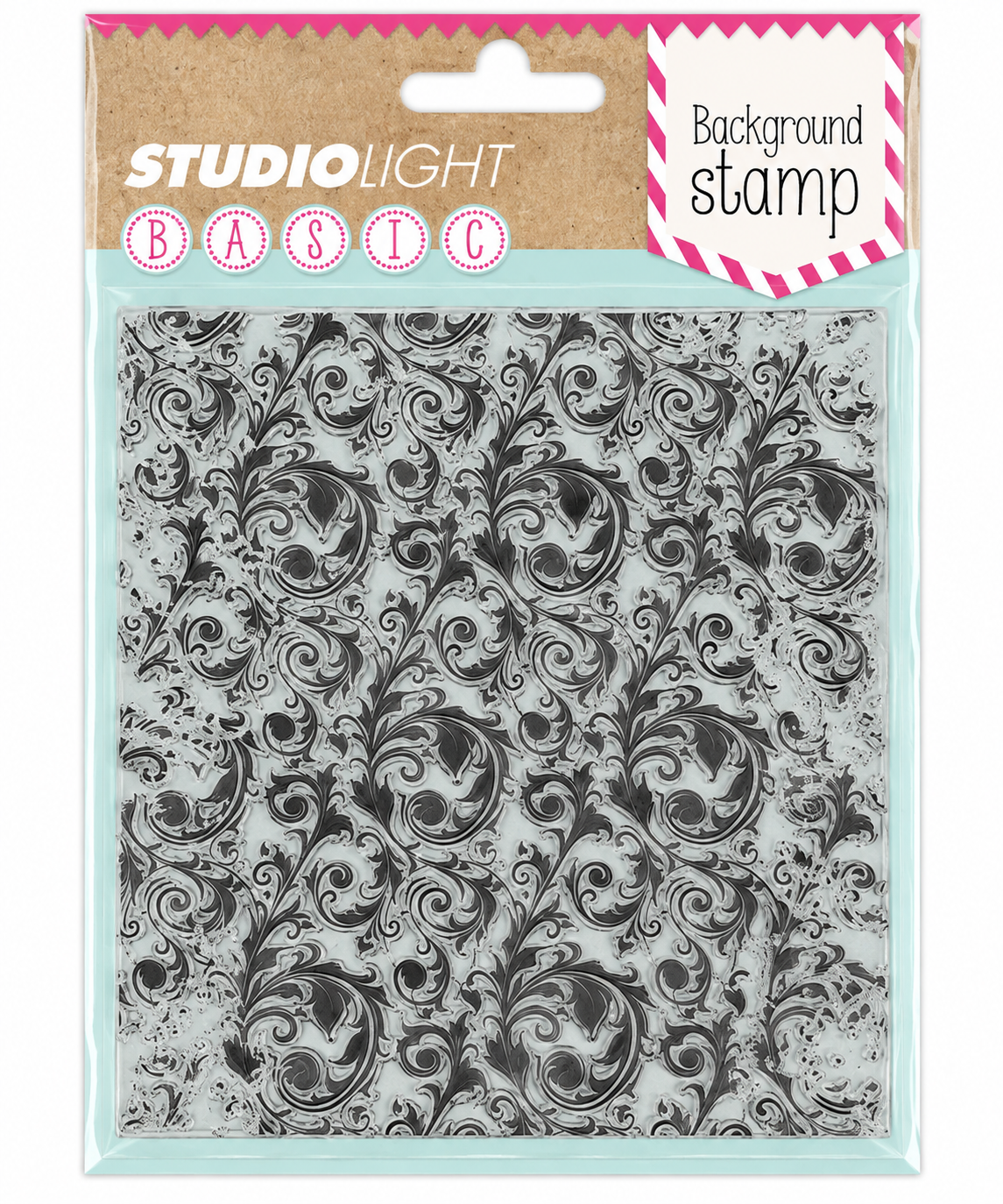 Studio Light Basic Ornamental Swirl Background Stamp