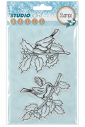 Studio Light Basic Christmas Birds & Holly Stamp Set