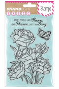 Studio Light Basic Floral Bouquet & Butterfly Stamp Set