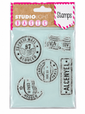 Studio Light Basic Vintage Postal Stamp Set