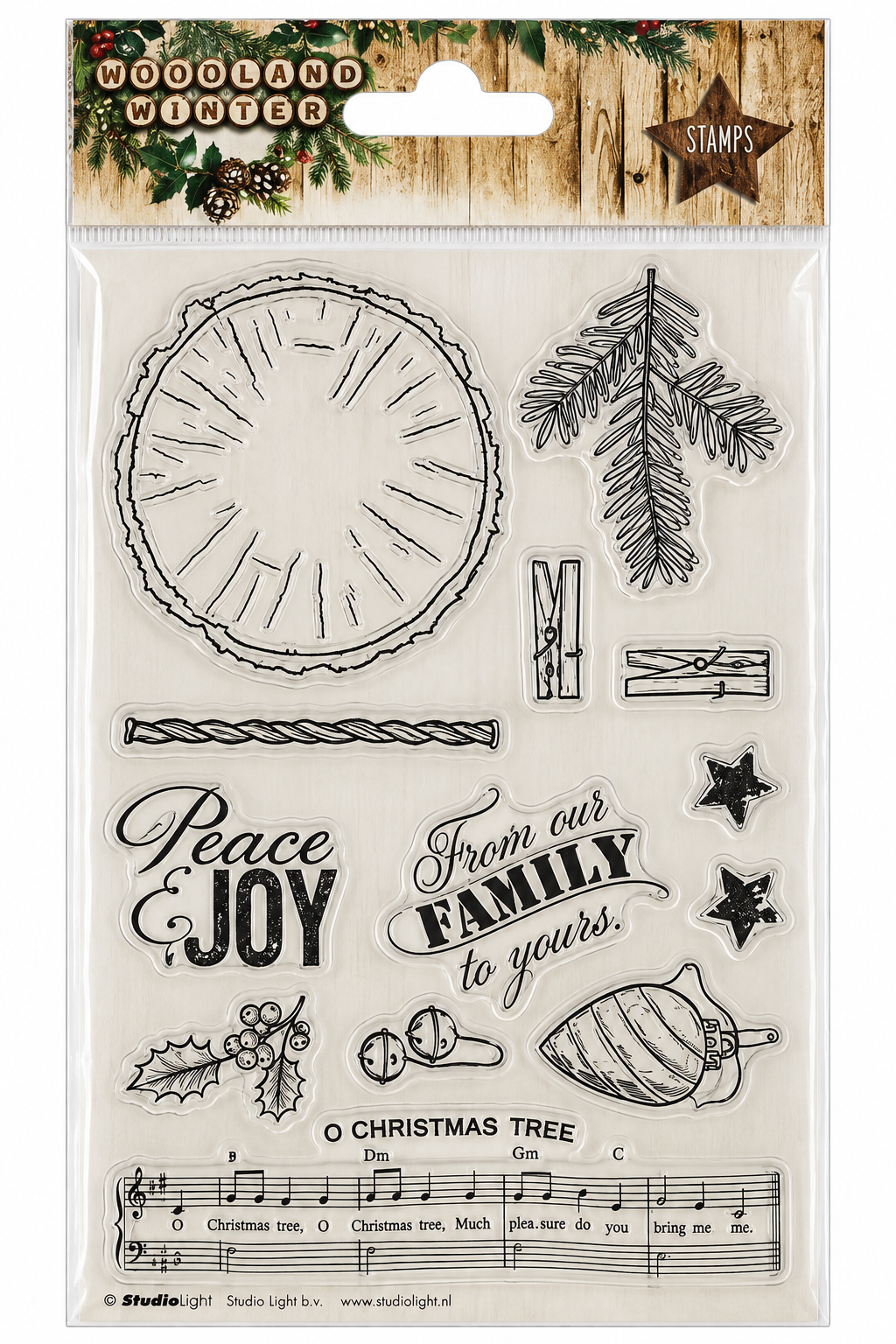 Studio Light Woodland Winter Christmas Stamp Set