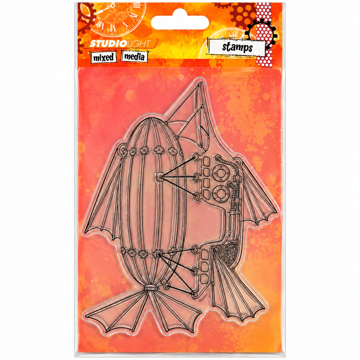 Studio Light Mixed Media Steampunk Airship Stamp