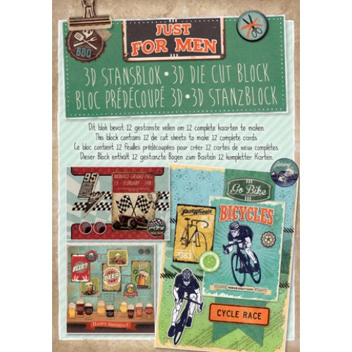 Just for Men Card Kit - Makes 12 Cards
