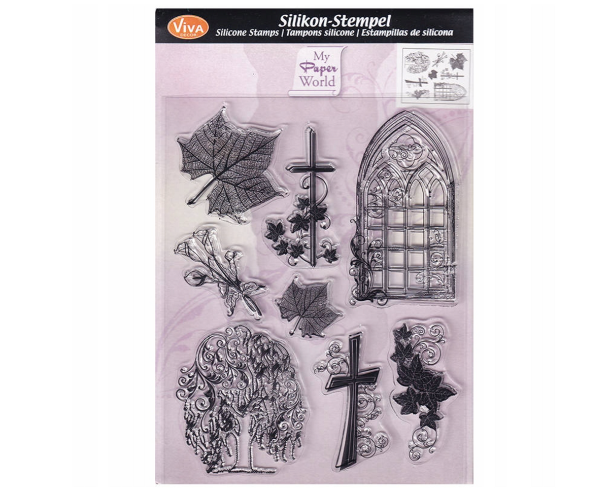 Viva Decor Gothic Window & Ivy Silicone Stamp Set