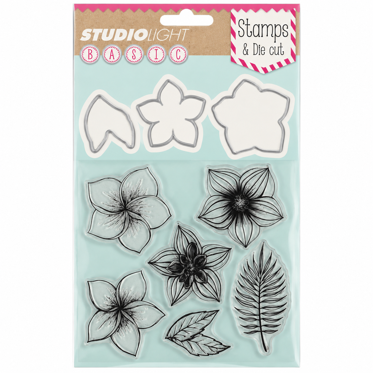 Tropical Flowers Stamp & Die Set