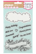 Floral Banner Sentiments Stamp & Die Set
