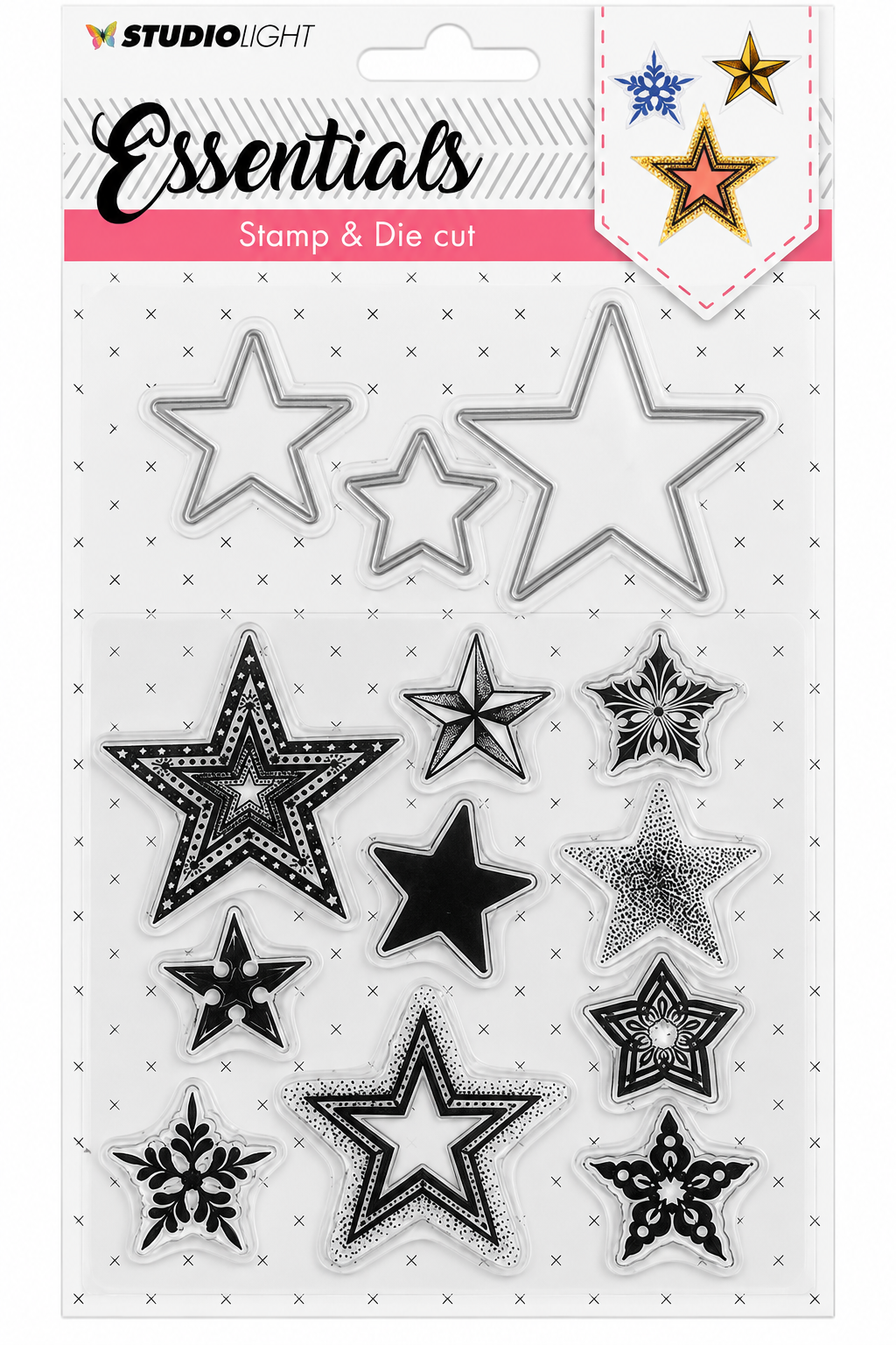 Decorative Stars Stamp & Die Set