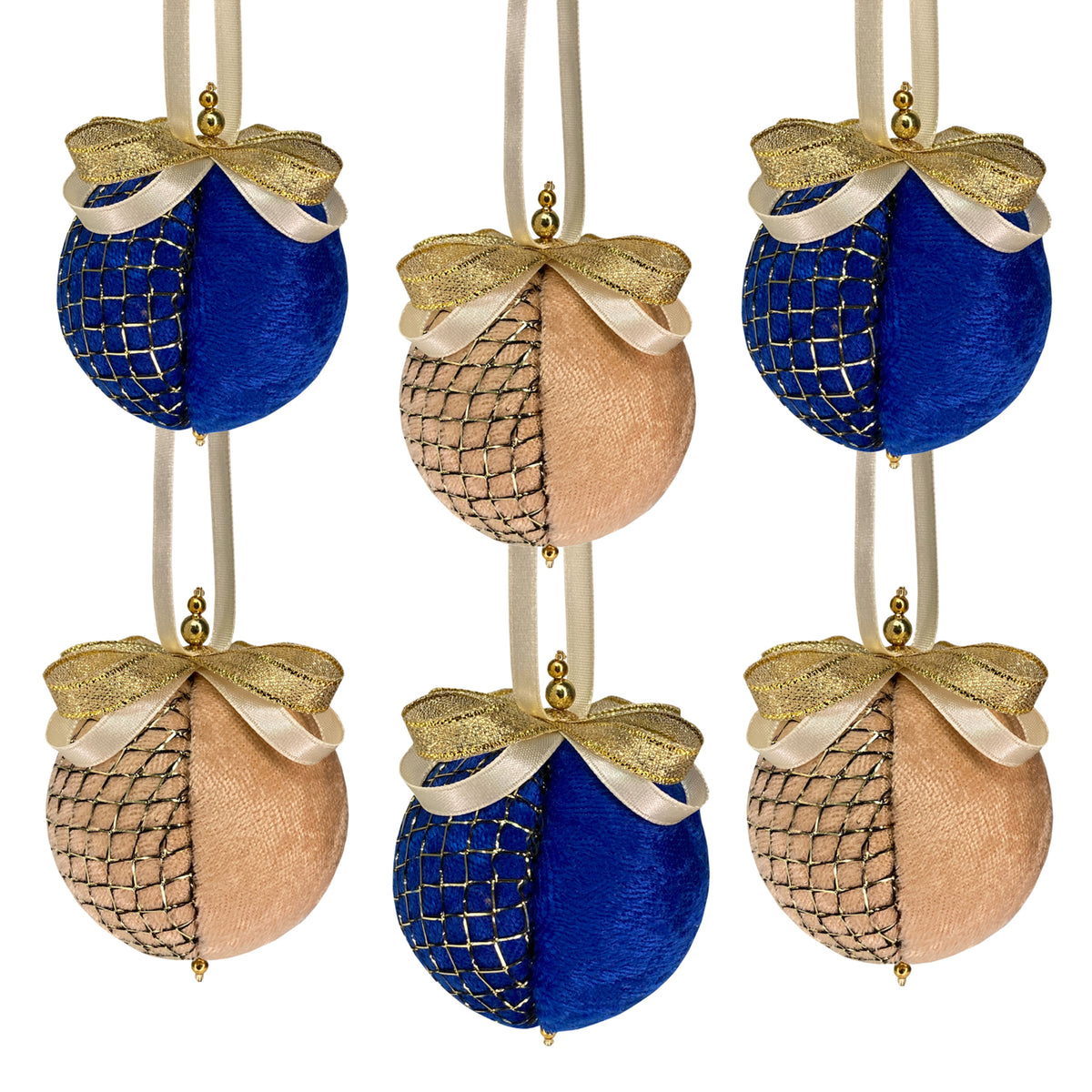 Blue Victorian Baubles – Makes 6