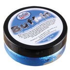Pinflair Buff-it craft polish container with black lid on a white background.
