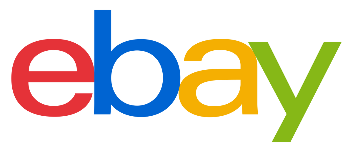 Colorful eBay logo on a white background.
