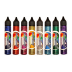 A set of Pinflair Glitter Wands with colourful cap on a white background.