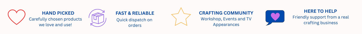 Set of icons and text representing various services or features with heart, box, star, and speech bubble designs.