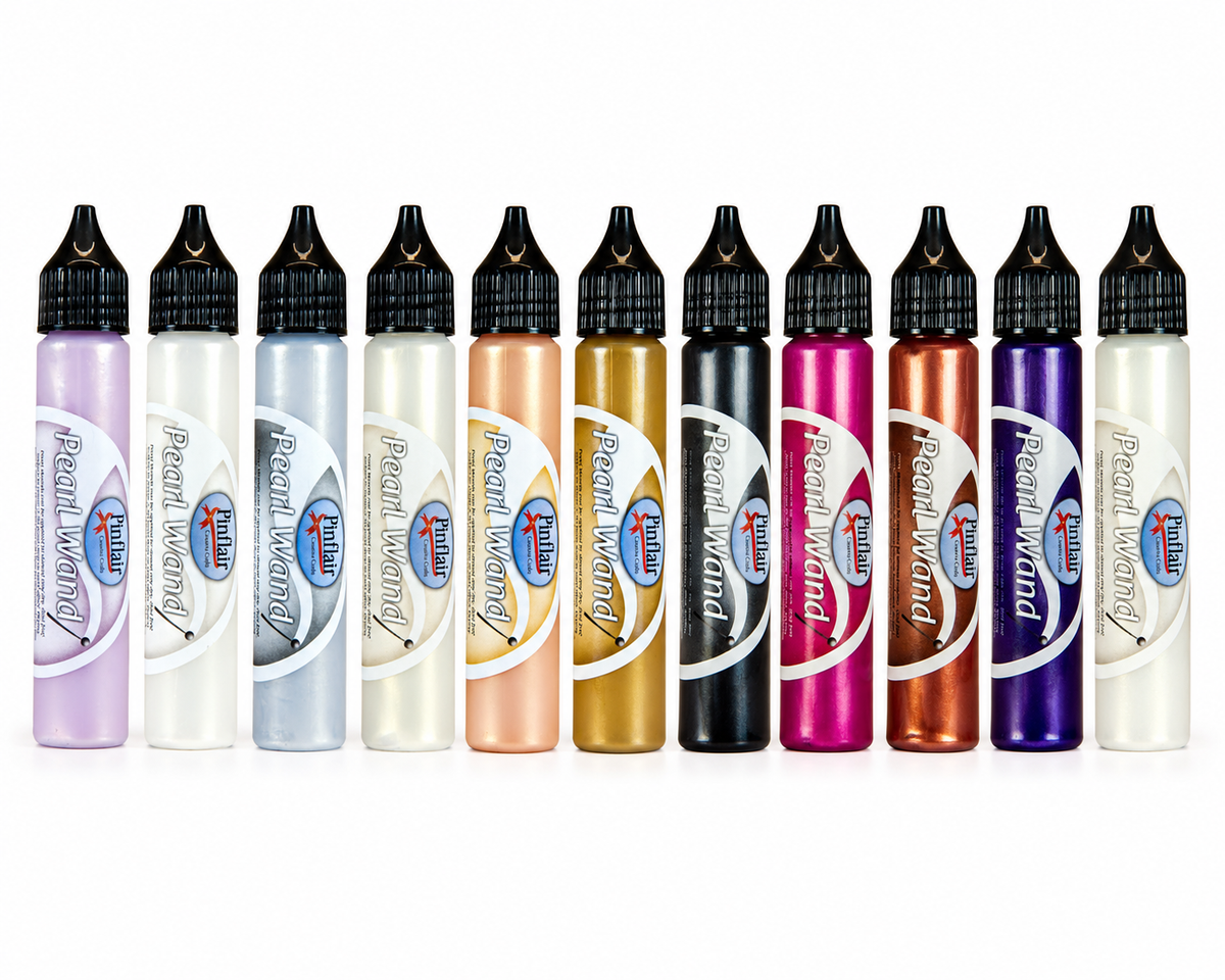 A collection of Pinflair Pearl Wands on a white background.