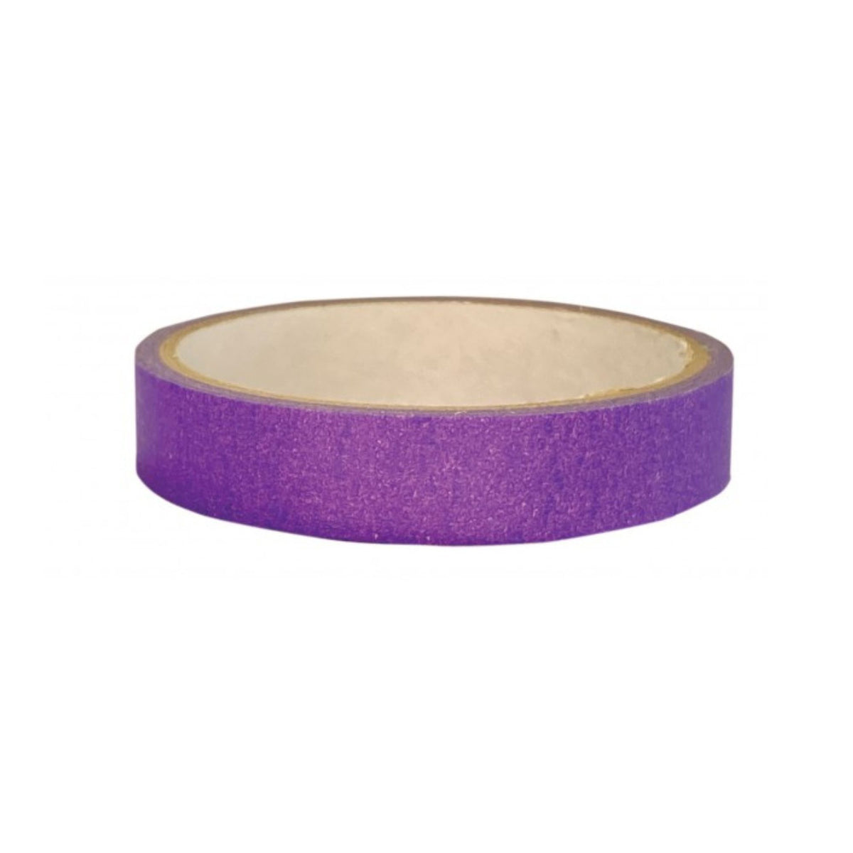 Purple tape roll on a white background.