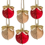 Red Victorian Baubles – Makes 6