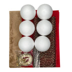 Red Victorian Baubles – Makes 6