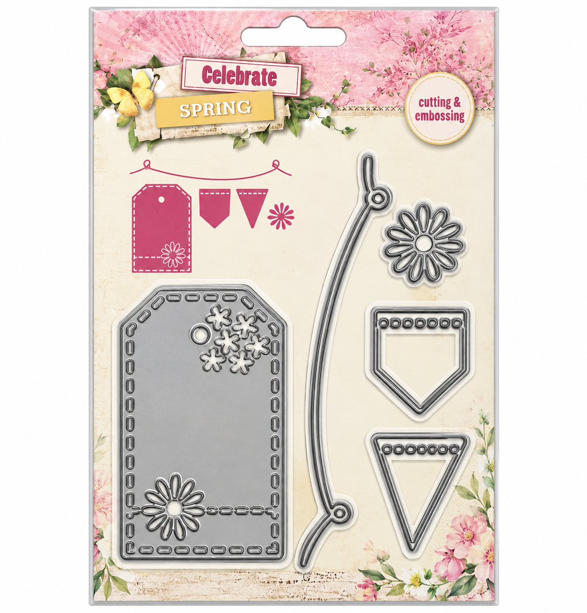 Celebrate Spring Bunting & Gift Tag Cutting Die Set