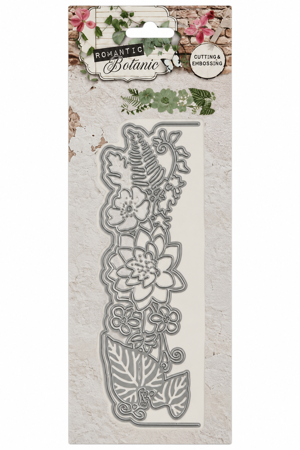 Romantic Botanic Floral Border Cutting & Embossing Die