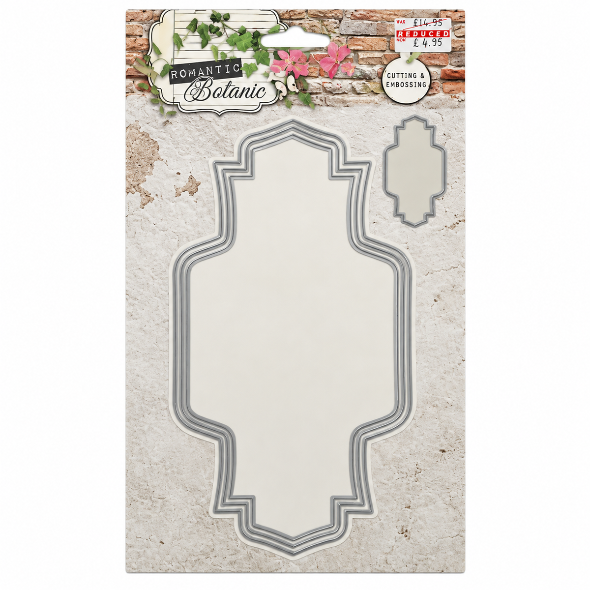 Romantic Botanic Decorative Label Cutting & Embossing Die Set