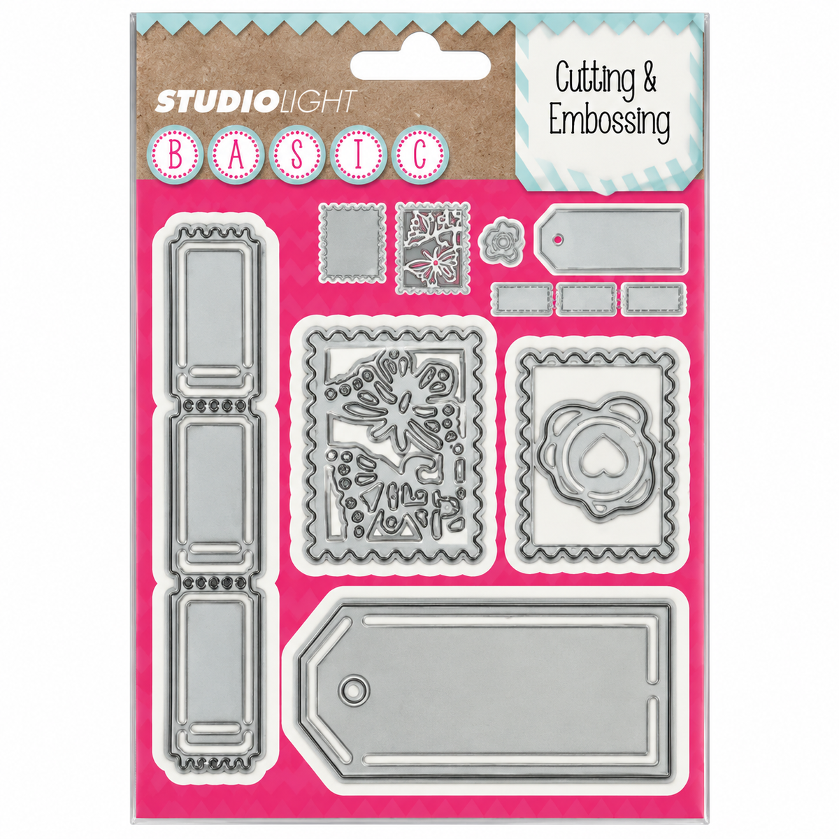 Tags, Frames & Labels Cutting & Embossing Die Set
