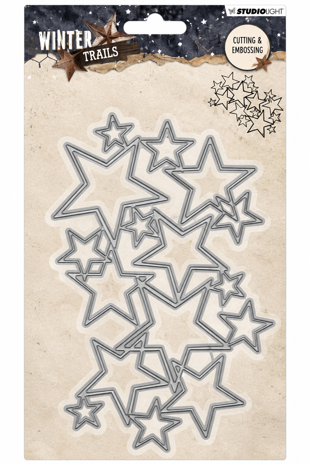 Winter Trails Stars Cutting & Embossing Die Set