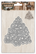 Woodland Winter Christmas Tree Sentiment Cutting Die