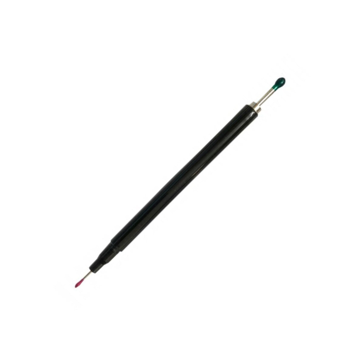 Black double ended tool on a white background.
