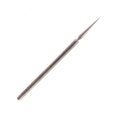 Metal tool with pointed end on a white background.